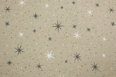 Reststück: 1,00 m -Dekostoff Xmas Sparkling Stars beige
